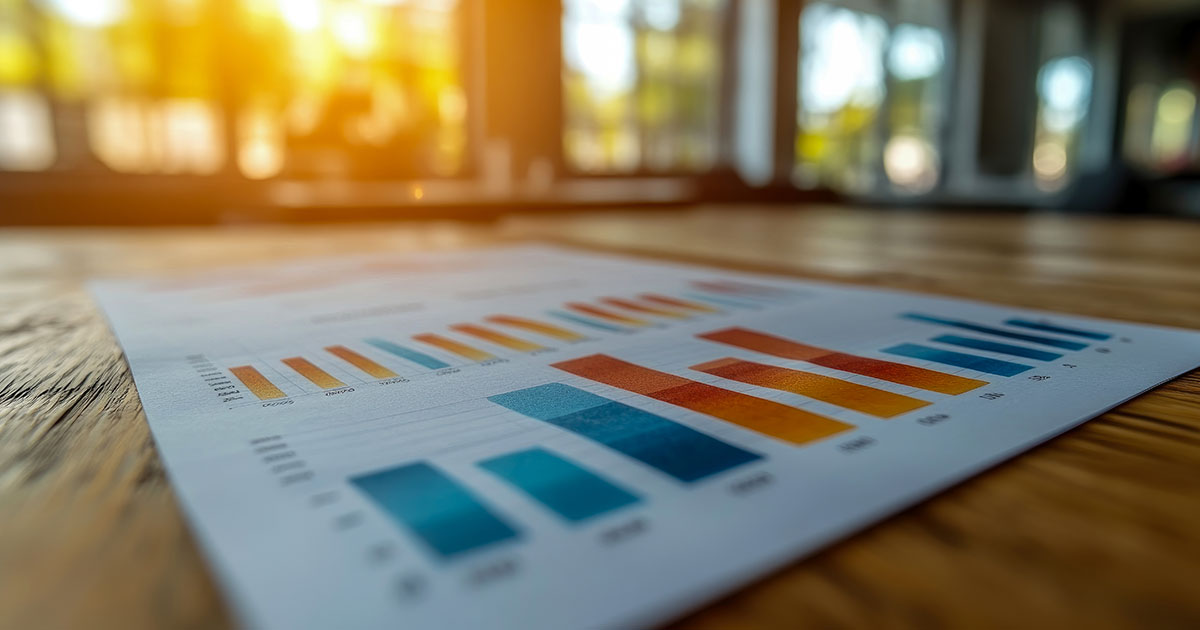 Shows data from test results