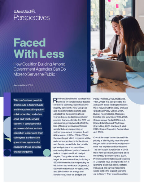 Faced with Less math perspectives resource image