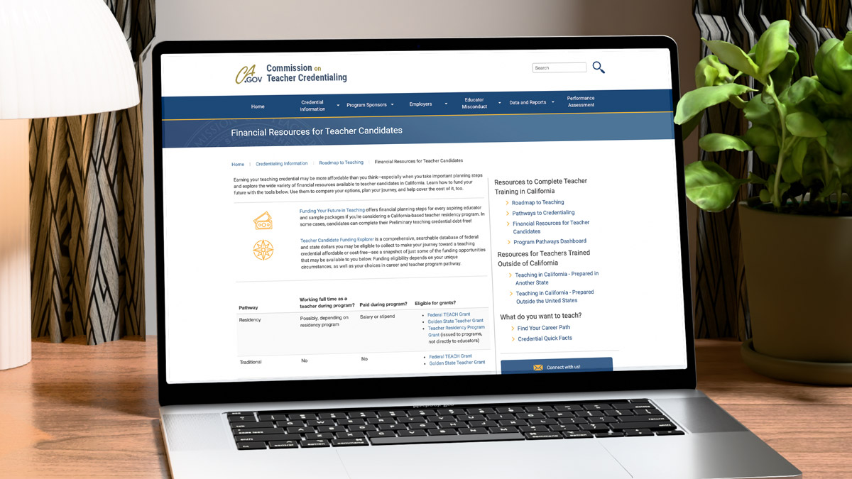 Financial Resources for Teacher Candidates in California