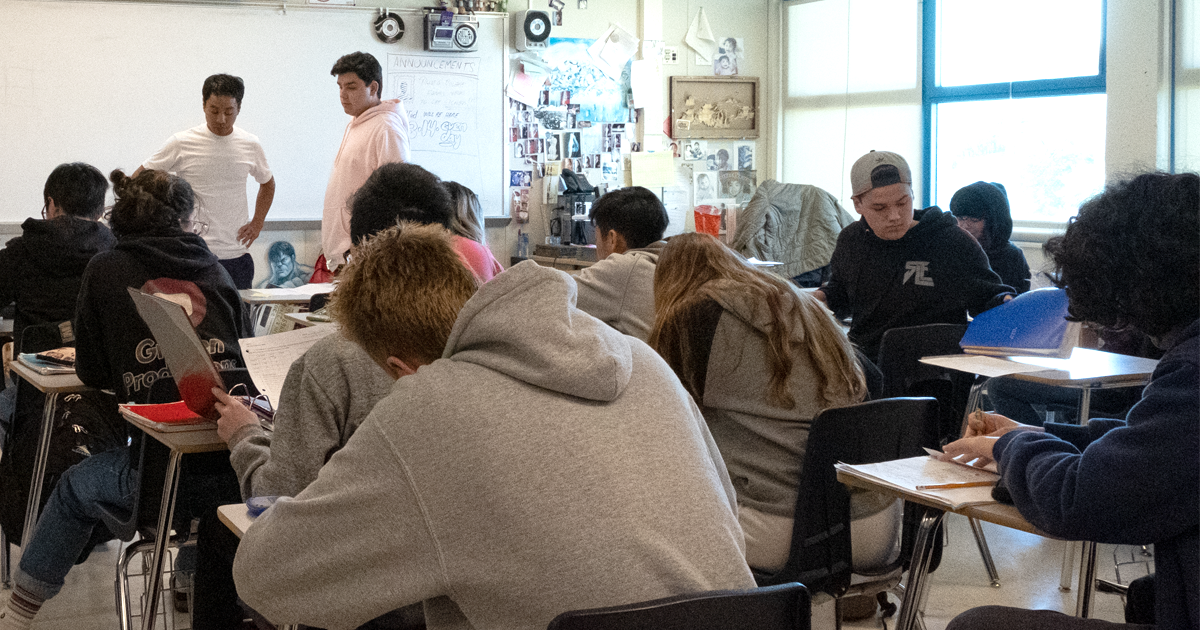 Students in High School Classroom