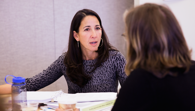 Teachers in discussion