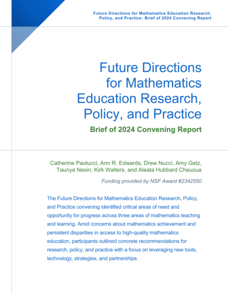 Future Directions for Mathematics cover image